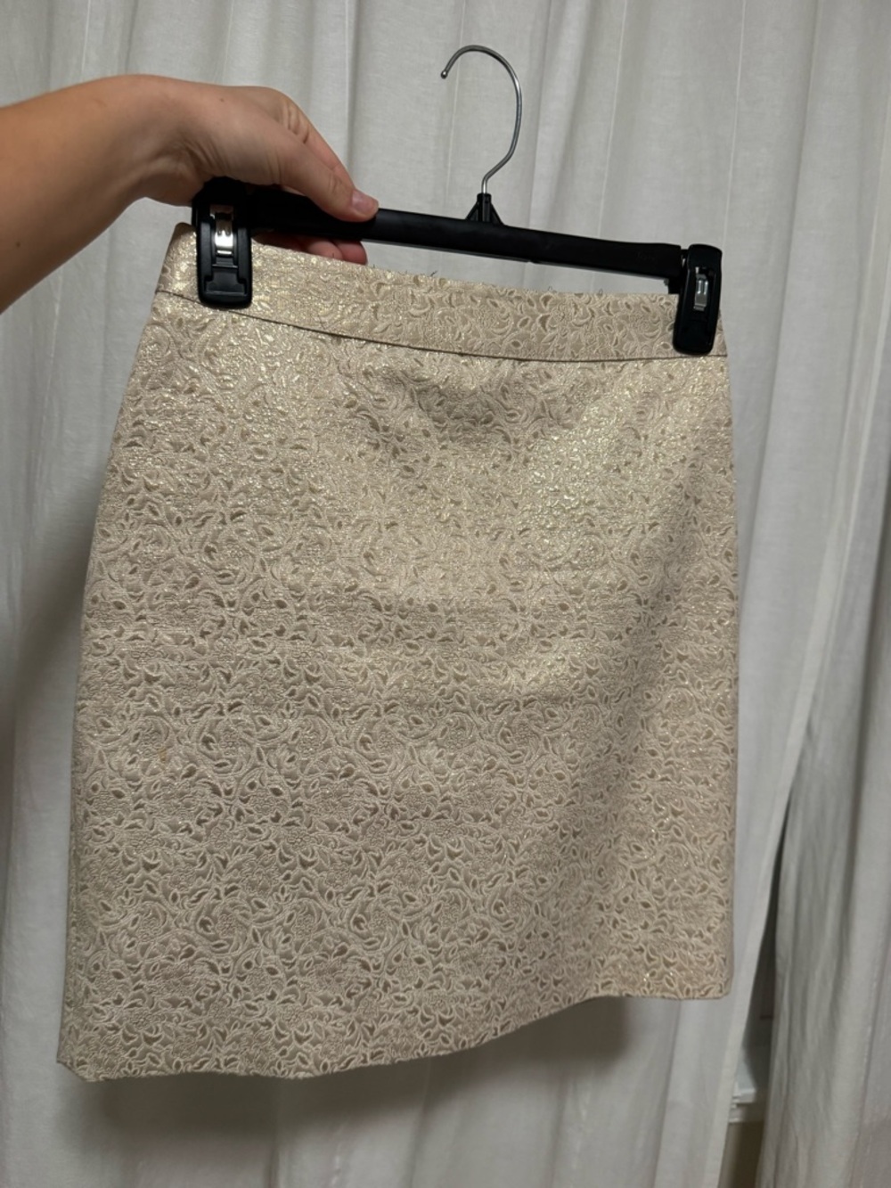 Gold & Beige Bebe Pencil Skirt - Picture 7 of 7